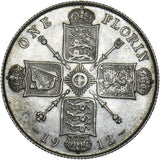 1912 Florin - George V British Silver Coin - Very Nice