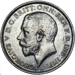 1913 Florin - George V British Silver Coin - Very Nice