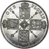 1918 Florin - George V British Silver Coin - Very Nice