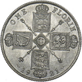 1921 Florin - George V British Silver Coin - Very Nice