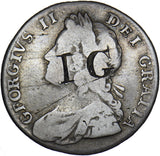 1736 Shilling - George II British Silver Coin