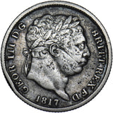 1817 Shilling - George III British Silver Coin