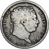 1819 Shilling - George III British Silver Coin