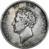 1826 Shilling - George IV British Silver Coin - Nice