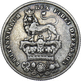 1826 Shilling - George IV British Silver Coin - Nice