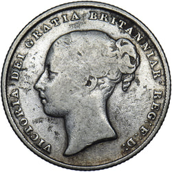 1839 Shilling - Victoria British Silver Coin