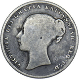 1856 Shilling - Victoria British Silver Coin