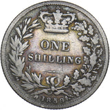 1859 Shilling - Victoria British Silver Coin