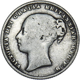 1860 Shilling - Victoria British Silver Coin
