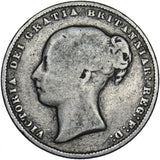 1867 Shilling (Die no. 14) - Victoria British Silver Coin
