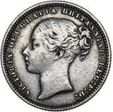 1872 Shilling (Die no. 130) - Victoria British Silver Coin - Nice