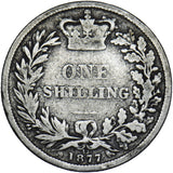 1877 Shilling (Die no. 12) - Victoria British Silver Coin