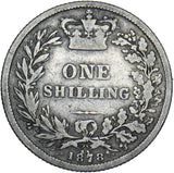 1878 Shilling - Victoria British Silver Coin