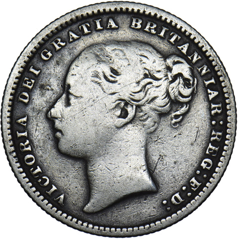 1879 Shilling (Die no. 4) - Victoria British Silver Coin