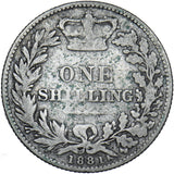 1881 Shilling - Victoria British Silver Coin