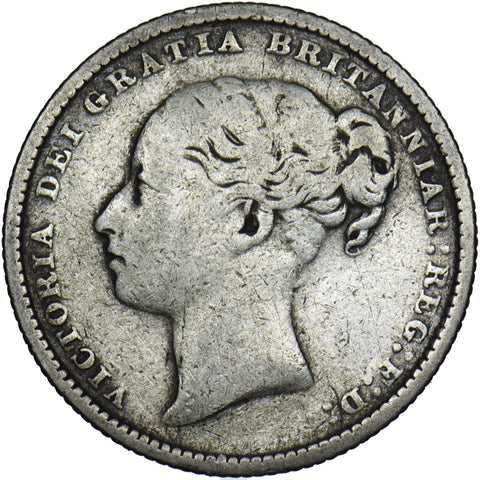 1884 Shilling - Victoria British Silver Coin