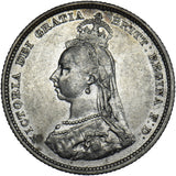 1887 Shilling - Victoria British Silver Coin - Nice