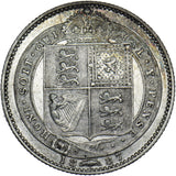 1887 Shilling - Victoria British Silver Coin - Nice