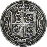 1891 Shilling - Victoria British Silver Coin
