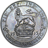1915 Shilling - George V British Silver Coin - Very Nice
