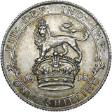 1918 Shilling - George V British Silver Coin - Very Nice