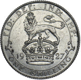 1927 Shilling - George V British Silver Coin - Very Nice