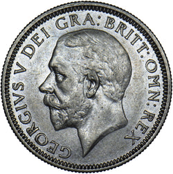1934 Shilling - George V British Silver Coin - Very Nice