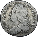 1758 Sixpence - George II British Silver Coin