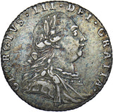 1787 Sixpence - George III British Silver Coin - Nice