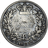 1853 Sixpence - Victoria British Silver Coin