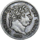1818 Maundy Fourpence - George III British Silver Coin - Very Nice