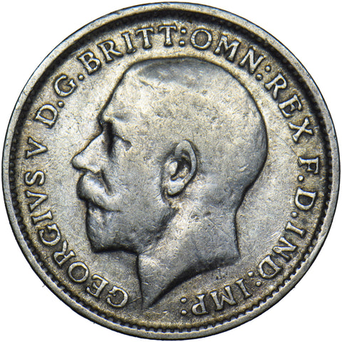 1911 Threepence (Rare Dies 2B) - George V British Silver Coin
