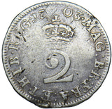 1703 Maundy Twopence - Anne British Silver Coin