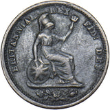 1828 Half Farthing - George IV British Copper Coin - Nice