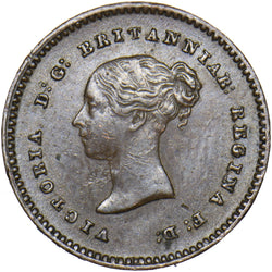 1839 Quarter Farthing - Victoria British Copper Coin - Nice