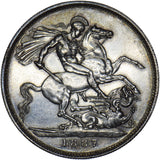 1887 Crown - Victoria British Silver Coin