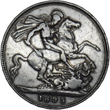 1893 LVI Crown - Victoria British Silver Coin