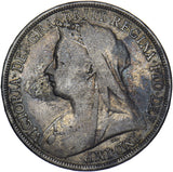 1896 LX Crown - Victoria British Silver Coin