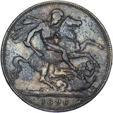 1896 LX Crown - Victoria British Silver Coin