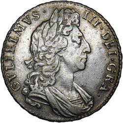 1697 Halfcrown - William III British Silver Coin - Nice