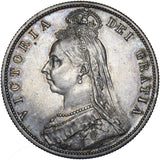 1887 Halfcrown - Victoria British Silver Coin - Very Nice