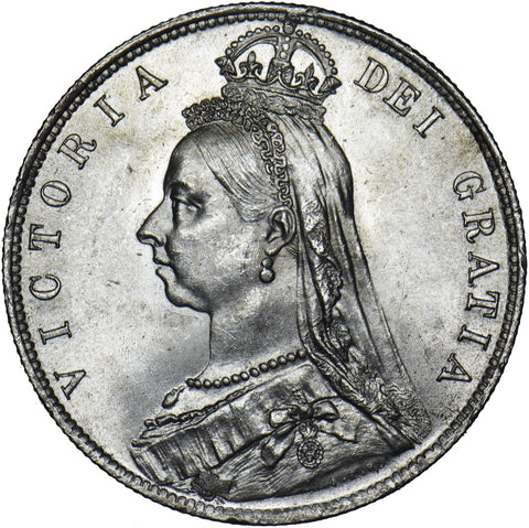 1891 Halfcrown - Victoria British Silver Coin - Superb