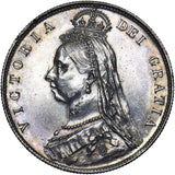 1891 Halfcrown - Victoria British Silver Coin - Very Nice