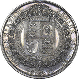 1891 Halfcrown - Victoria British Silver Coin - Very Nice