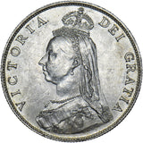 1887 Florin - Victoria British Silver Coin - Superb