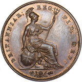 1848 Penny - Victoria British Copper Coin - Superb