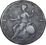 1745 Halfpenny - George II British Copper Coin