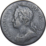 1748 Halfpenny - George II British Copper Coin