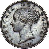 1854 Halfpenny - Victoria British Copper Coin - Nice