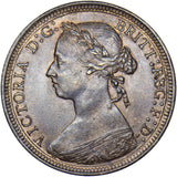 1890 Halfpenny - Victoria British Bronze Coin - Very Nice